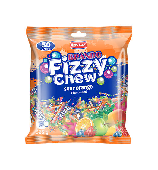 BRANDO FIZZY CHEW SOUR ORANGE 50s