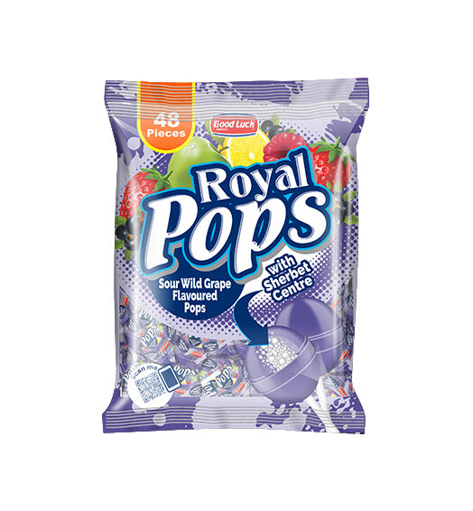 ROYAL POP SOUR WILD GRAPE FLAVOURED 48s