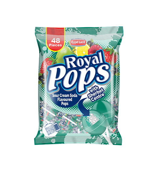ROYAL POP SHERBET CENTRE CREAM SODA 48s