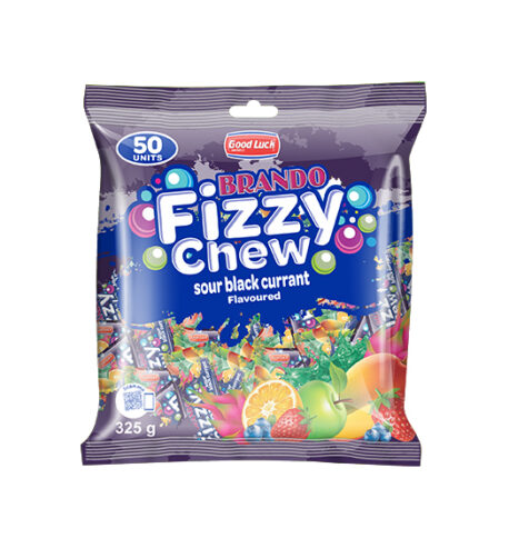 BRANDO FIZZY CHEW SOUR BLACKCURRANT 50s